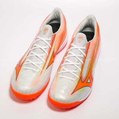 Giày đá bóng cỏ nhân tạo Mizuno Alpha III ELITE TF Prism White